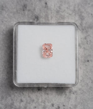 2.0ct Radiant Fancy Vivid Pink Lab Diamond