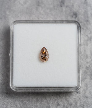 1.0ct Pear Champagne Lab Diamond